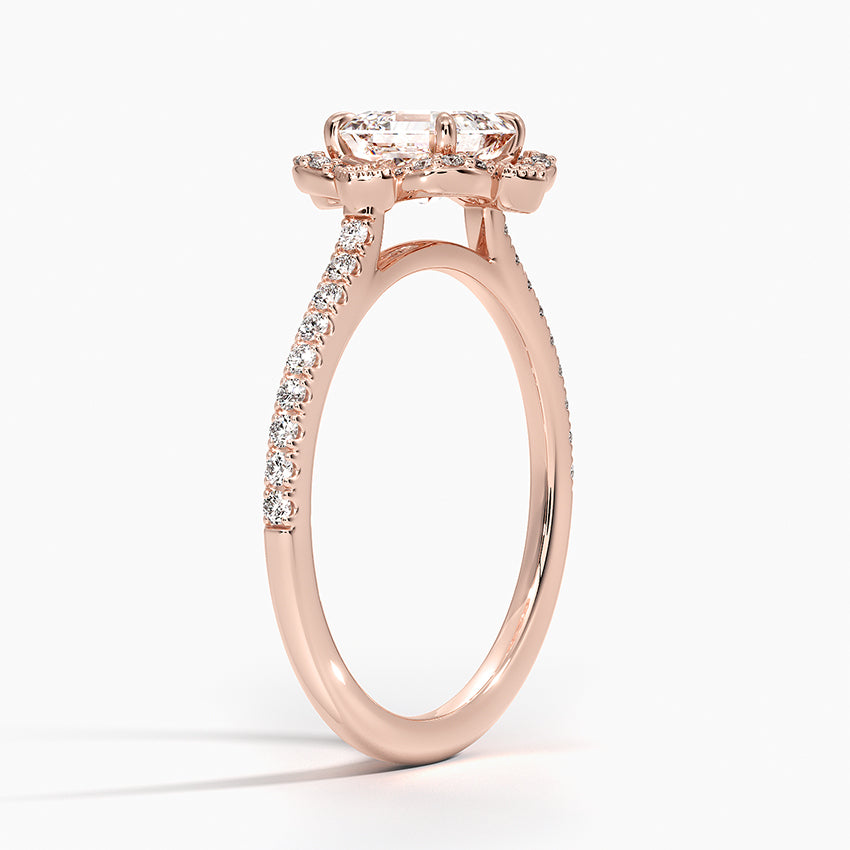 Rasica Asscher Lab Grown Diamond Engagement Ring