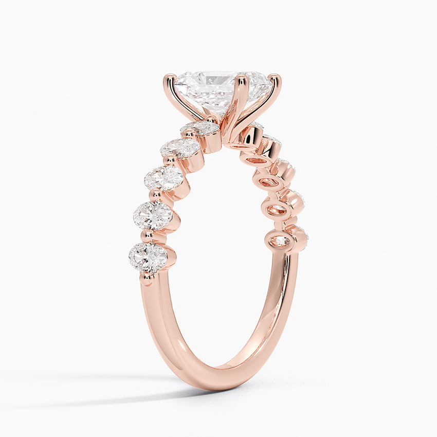 Elvaan Radiant Lab Grown Diamond Engagement Ring