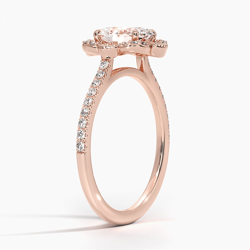 Rasica Oval Lab Grown Diamond Engagement Ring