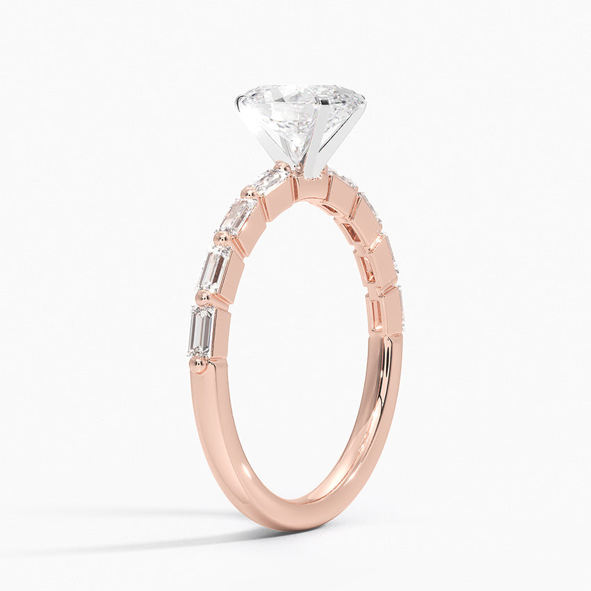 Barica Oval Lab Grown Diamond Engagement Ring