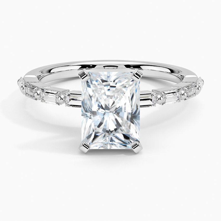 Barica Radiant Lab Grown Diamond Engagement Ring
