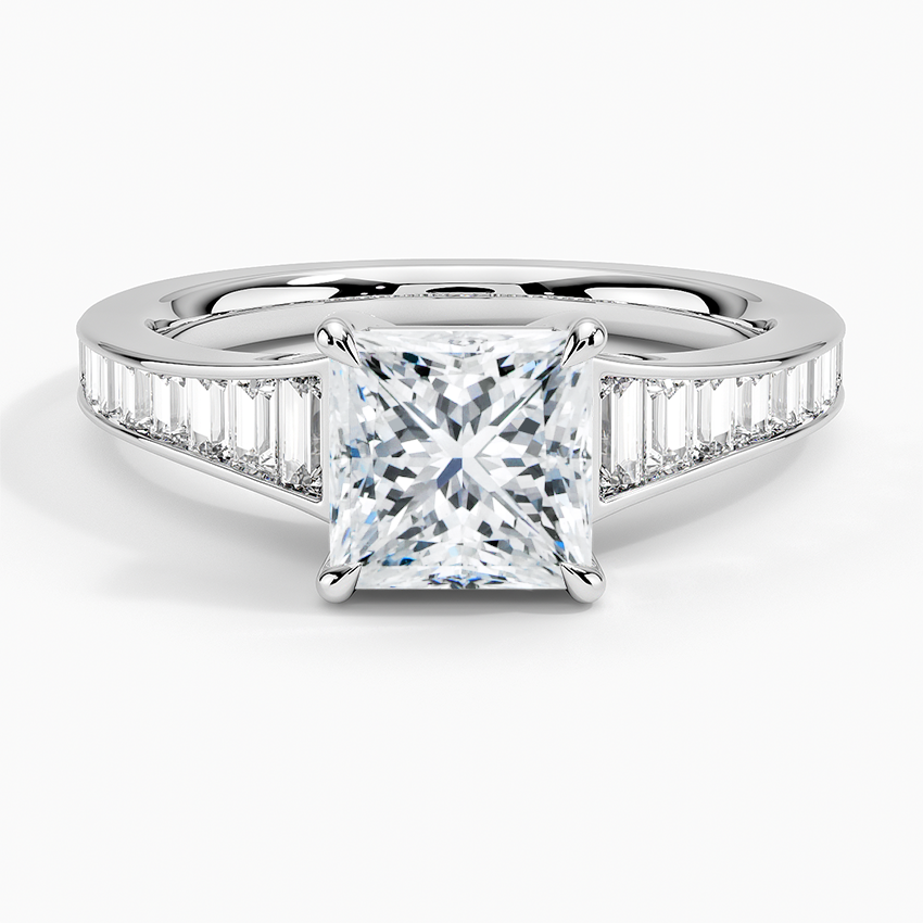 Anamica Princess Lab Grown Diamond Engagement Ring