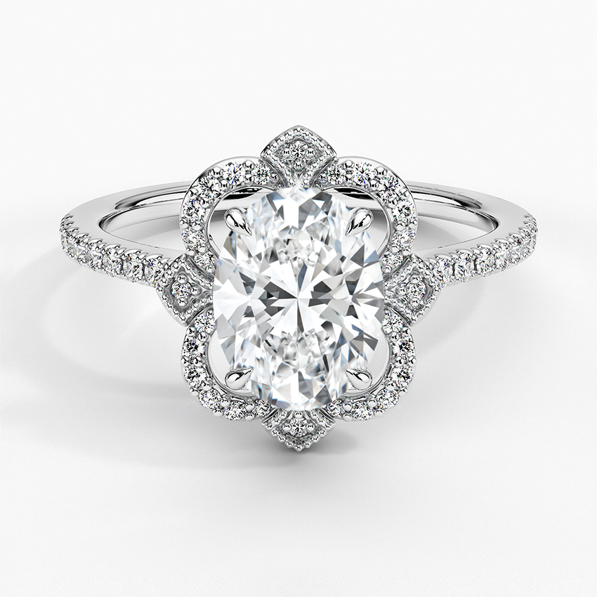 Rasica Oval Lab Grown Diamond Engagement Ring