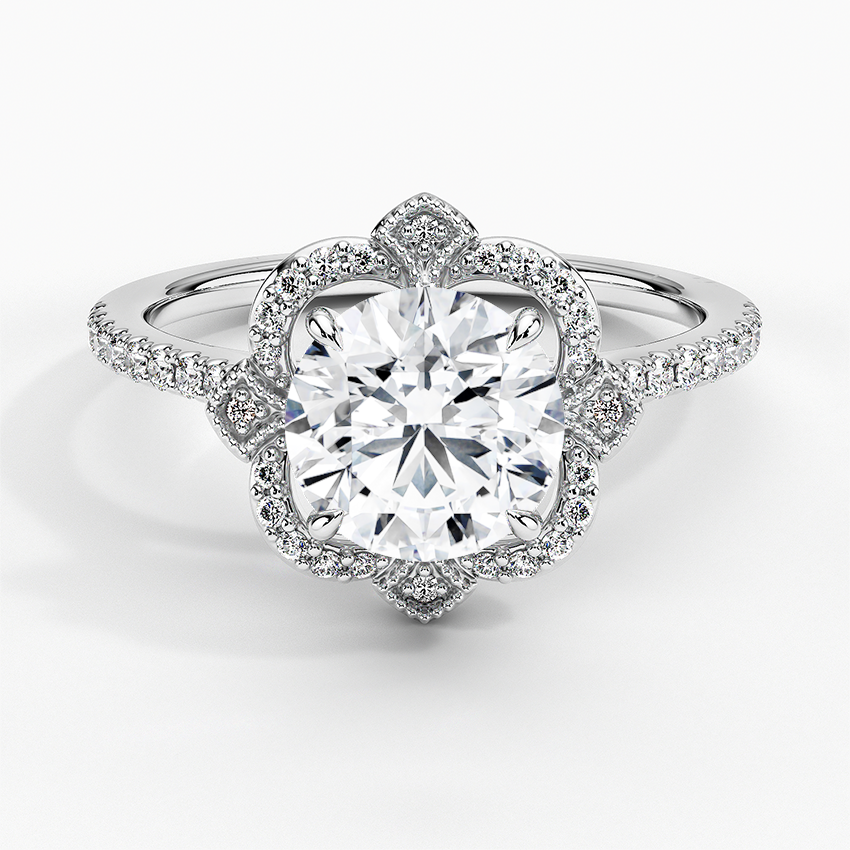 Rasica Round Lab Grown Diamond Engagement Ring