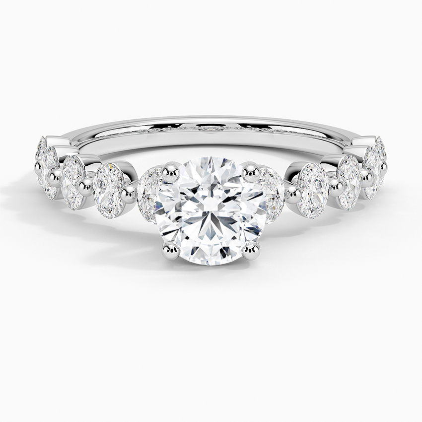 Elvaan Round Lab Grown Diamond Engagement Ring