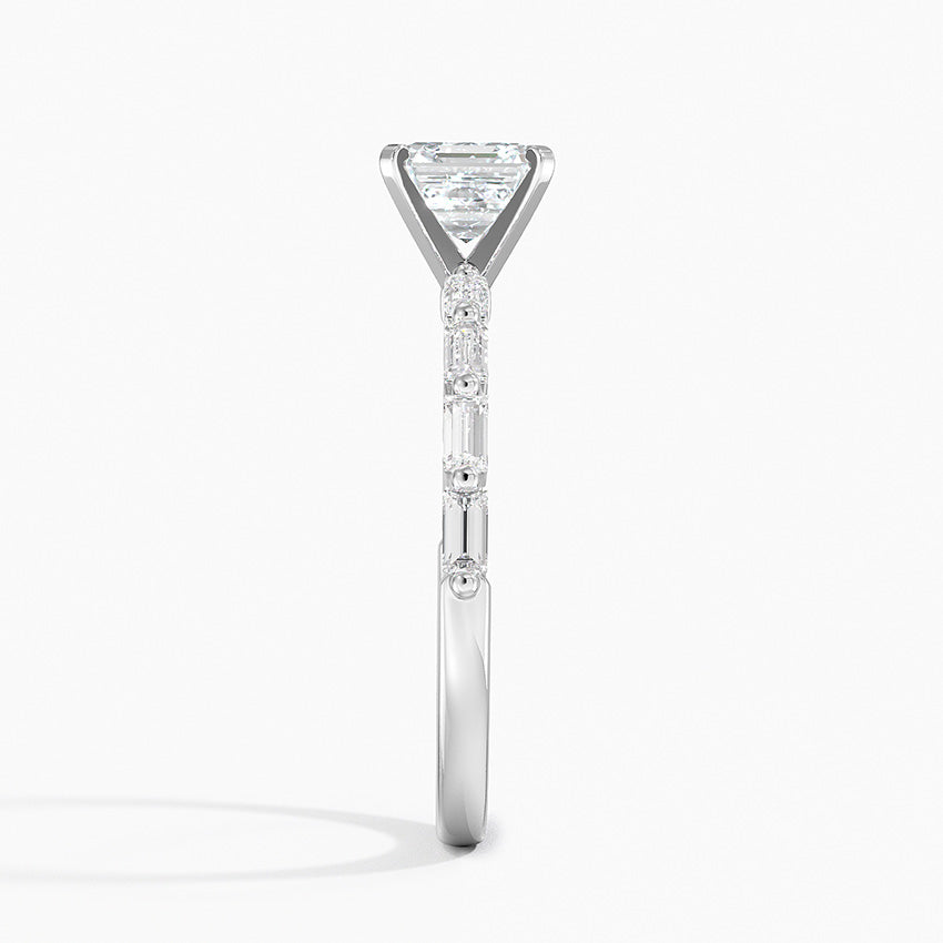 Barica Asscher Lab Grown Diamond Engagement Ring