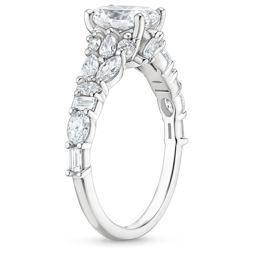 Miraka Cushion Lab Grown Diamond Engagement Ring