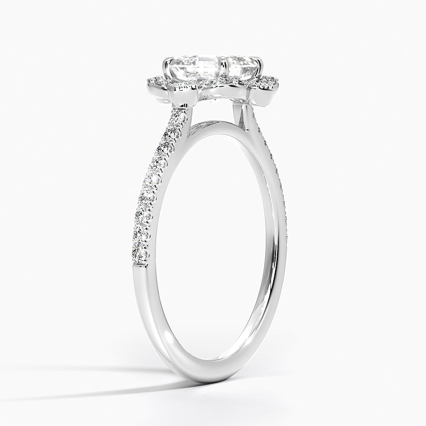 Rasica Asscher Lab Grown Diamond Engagement Ring