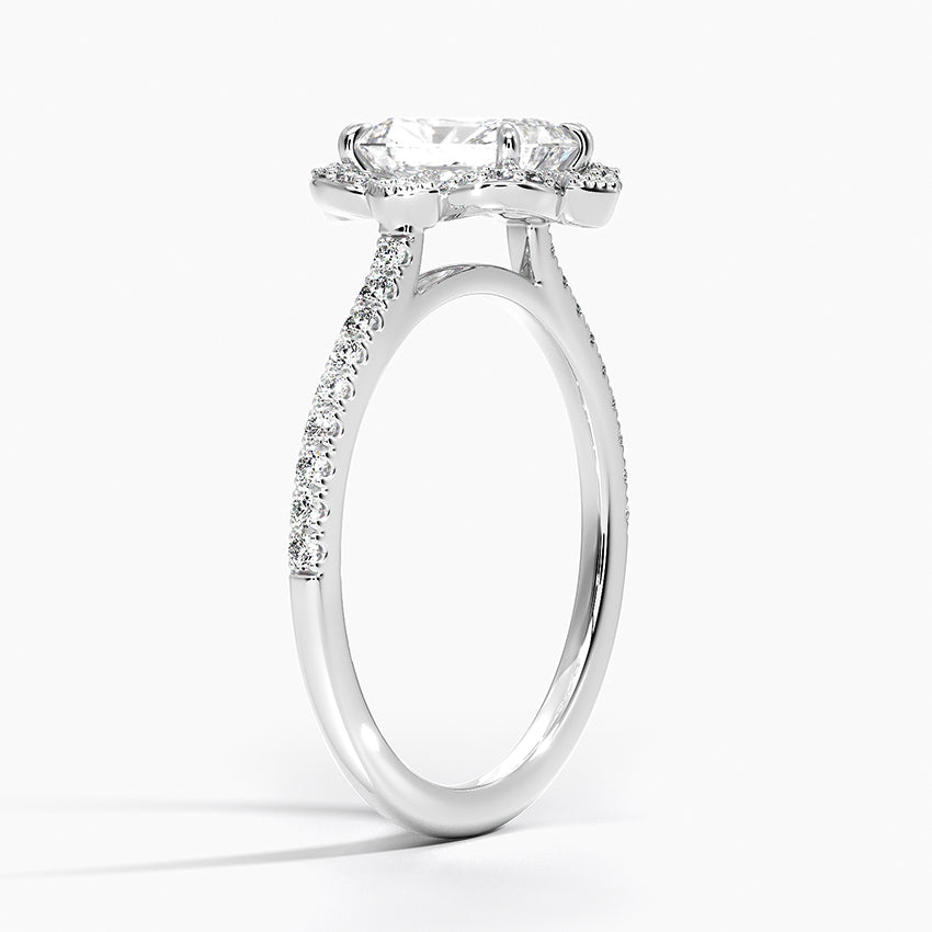 Rasica Radiant Lab Grown Diamond Engagement Ring