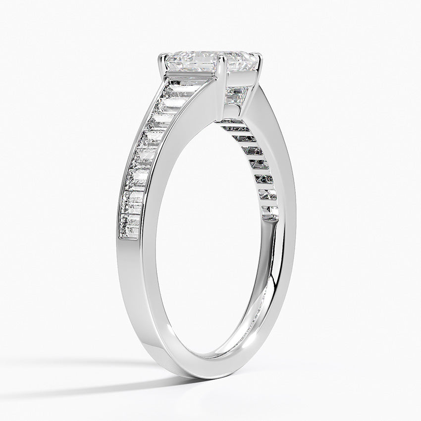 Anamica Asscher Lab Grown Diamond Engagement Ring