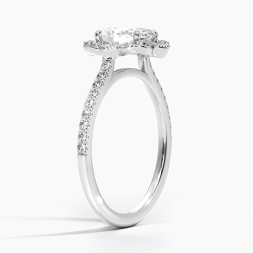 Rasica Oval Lab Grown Diamond Engagement Ring