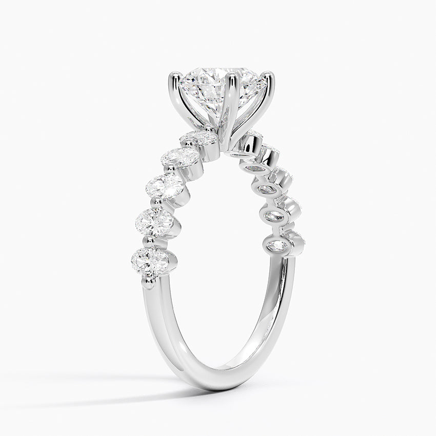 Elvaan Round Lab Grown Diamond Engagement Ring