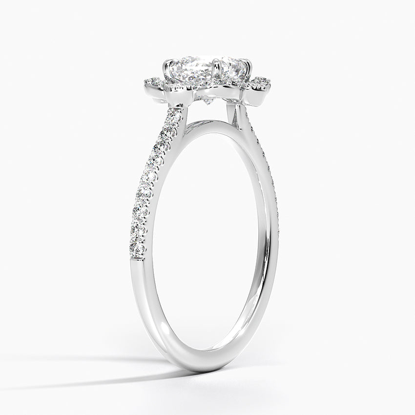 Rasica Cushion Lab Grown Diamond Engagement Ring