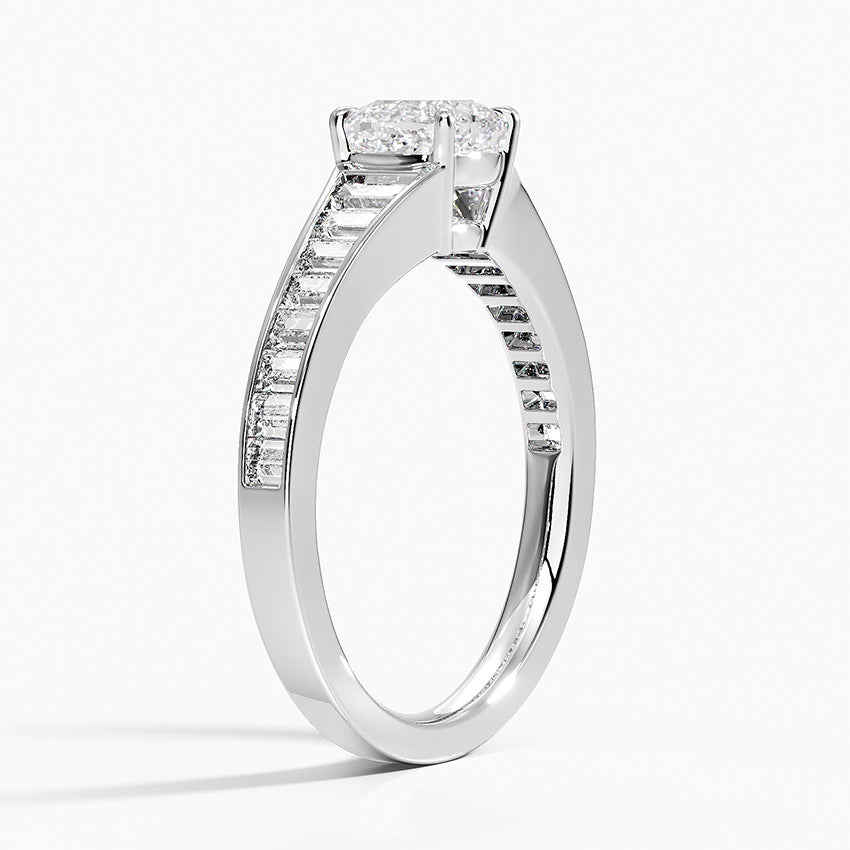 Anamica Cushion Lab Grown Diamond Engagement Ring