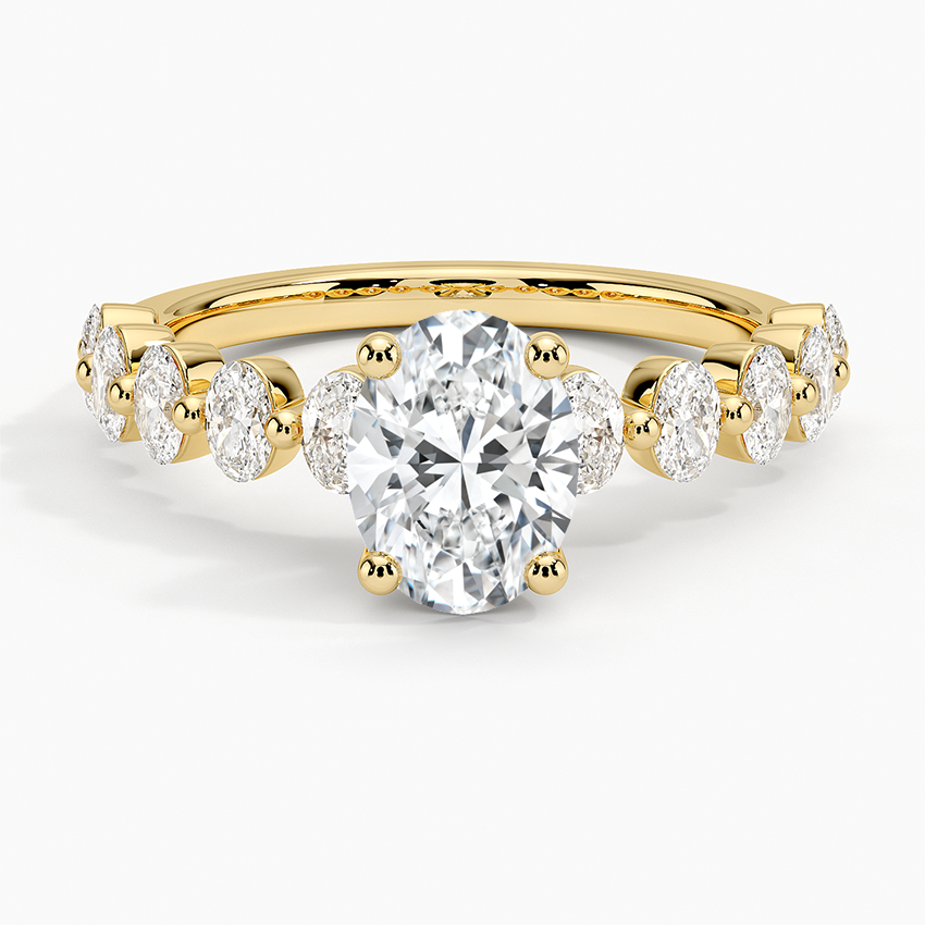 Elvaan Oval Lab Grown Diamond Engagement Ring