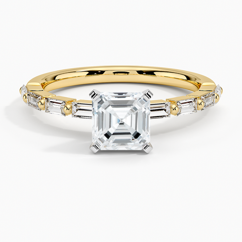 Barica Asscher Lab Grown Diamond Engagement Ring