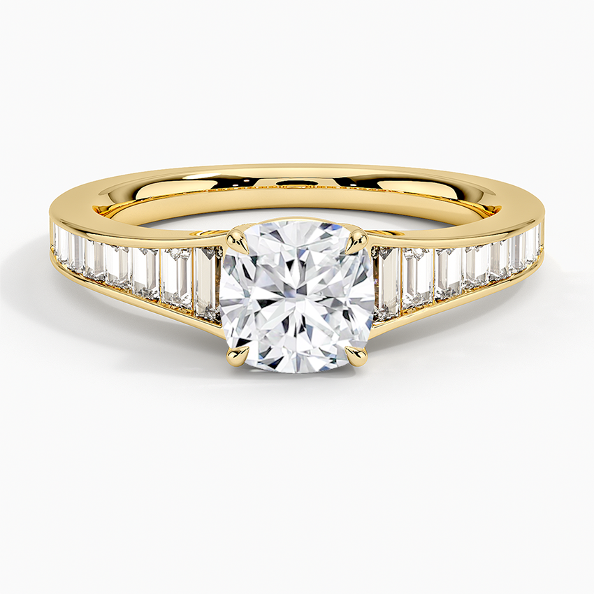 Anamica Cushion Lab Grown Diamond Engagement Ring