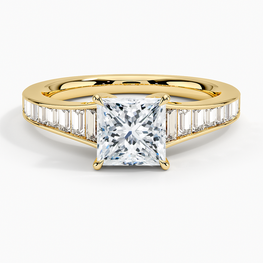 Anamica Princess Lab Grown Diamond Engagement Ring