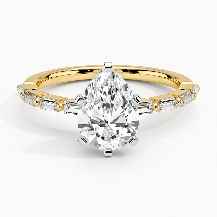 Barica Pear Lab Grown Diamond Engagement Ring