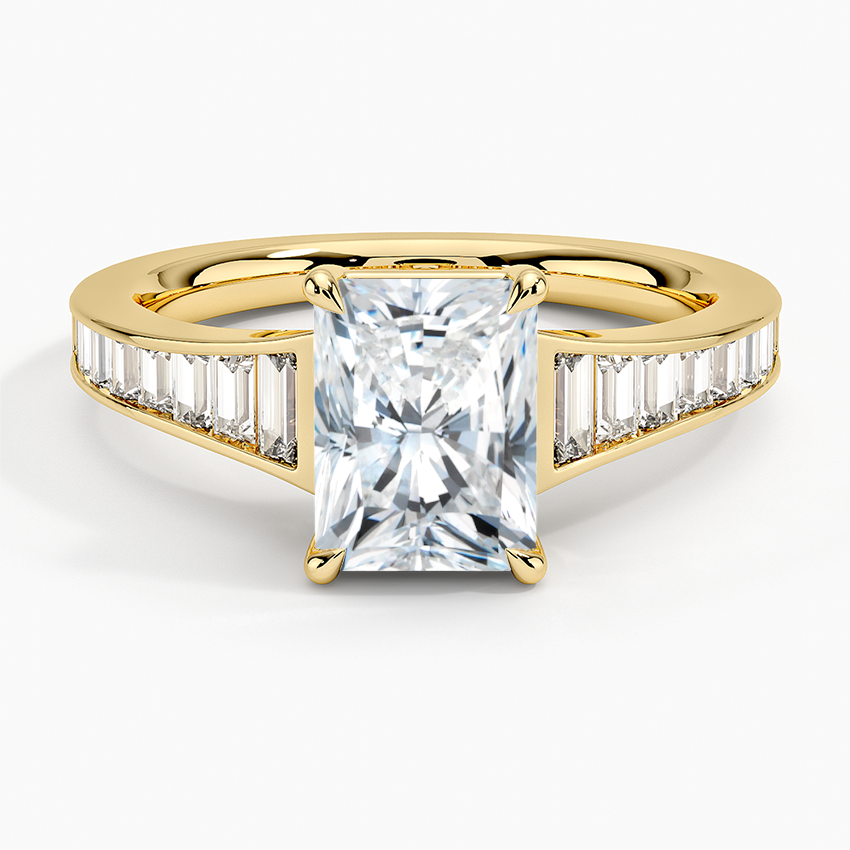 Anamica Radiant Lab Grown Diamond Engagement Ring