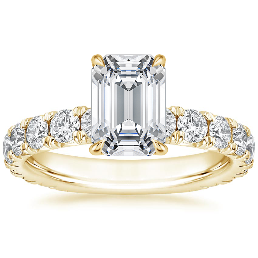 Elsa Emerald Lab Grown Diamond Engagement Ring