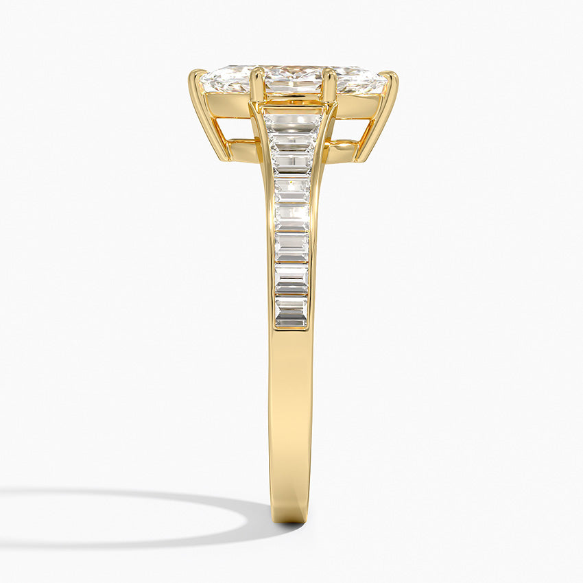 Anamica Marquise Lab Grown Diamond Engagement Ring