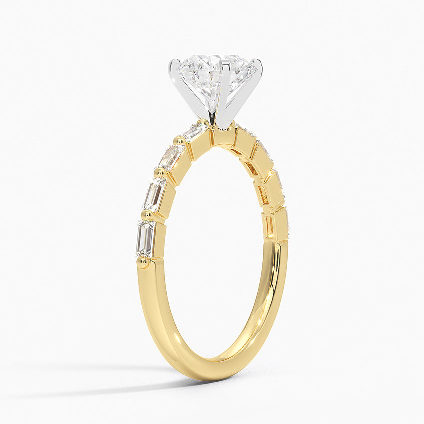 Barica Round Lab Grown Diamond Engagement Ring