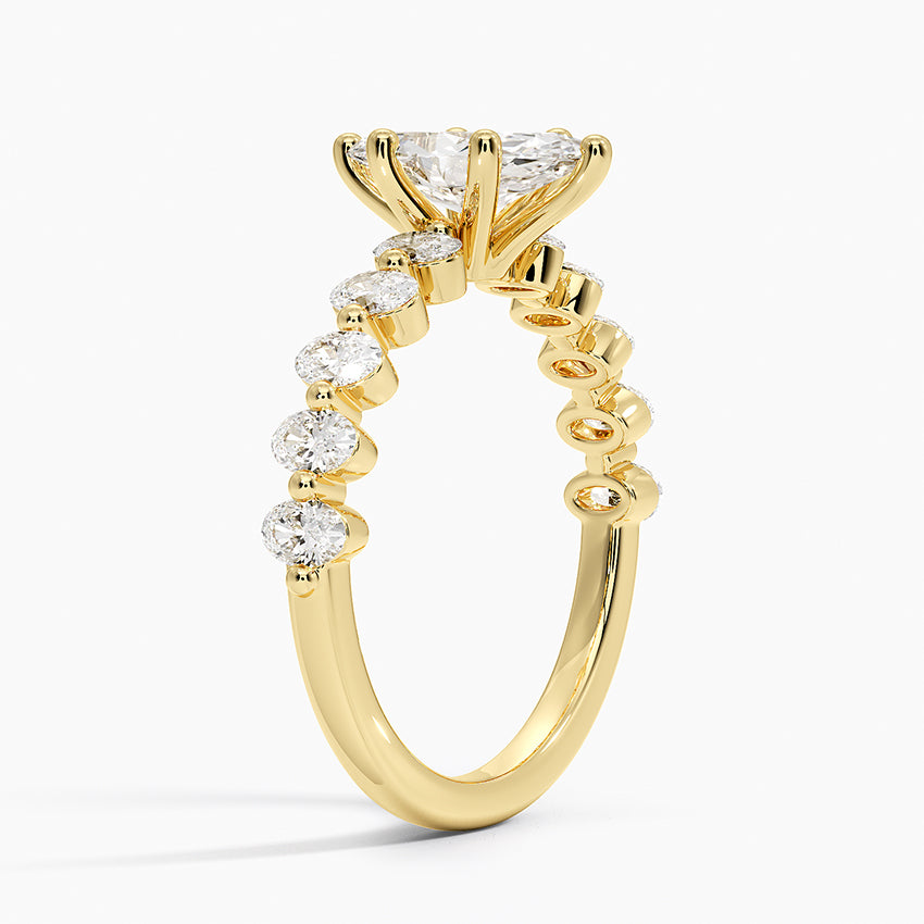 Elvaan Marquise Lab Grown Diamond Engagement Ring