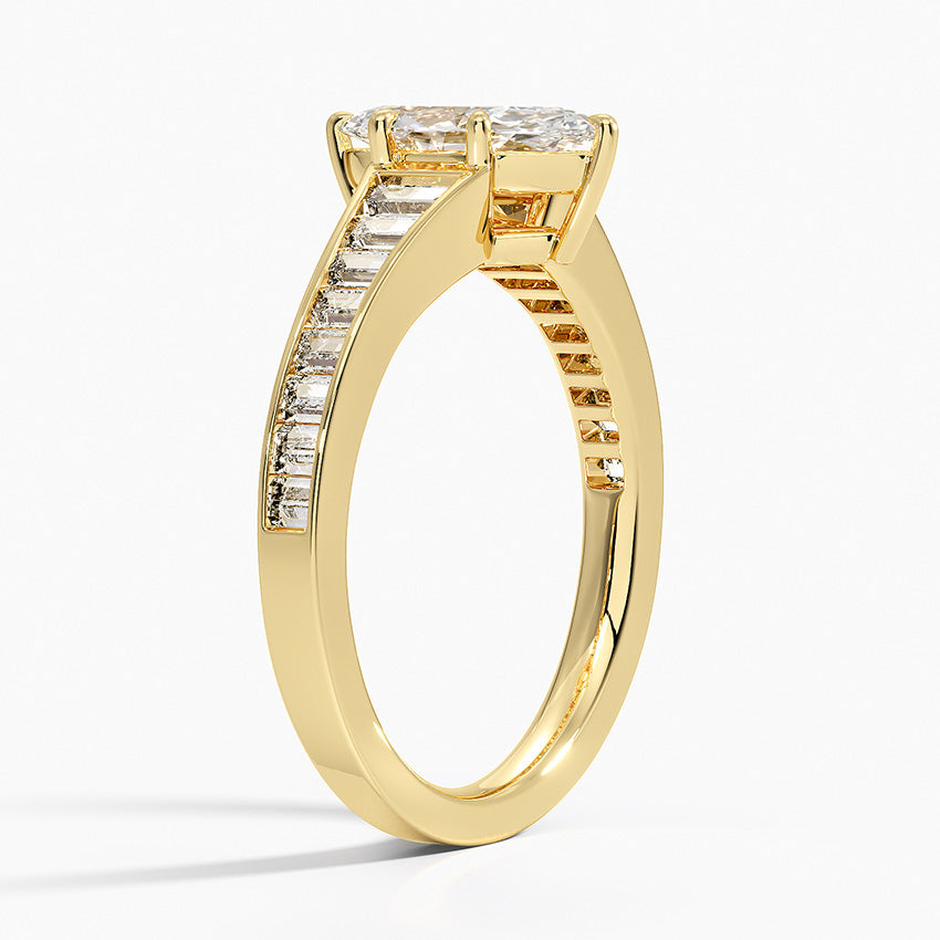 Anamica Marquise Lab Grown Diamond Engagement Ring