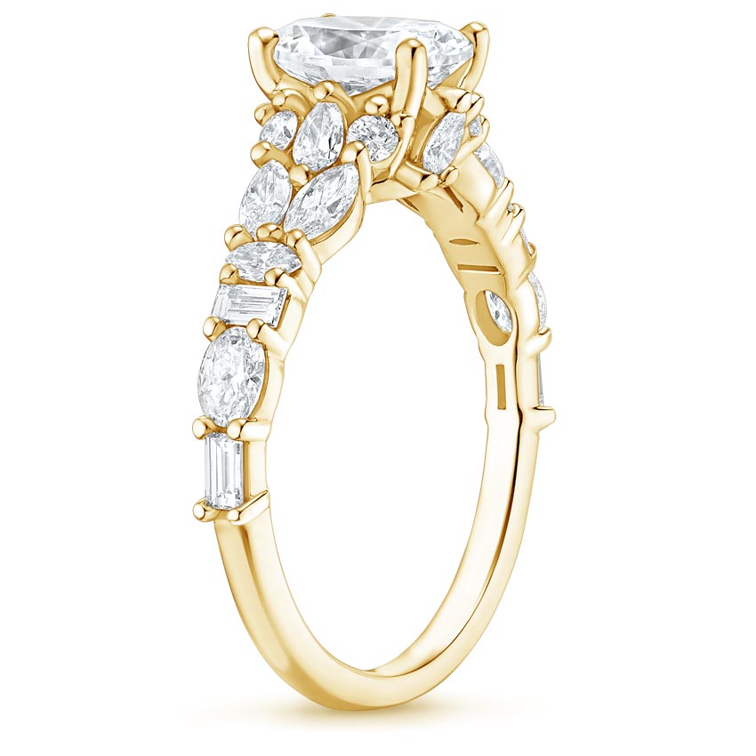 Miraka Cushion Lab Grown Diamond Engagement Ring