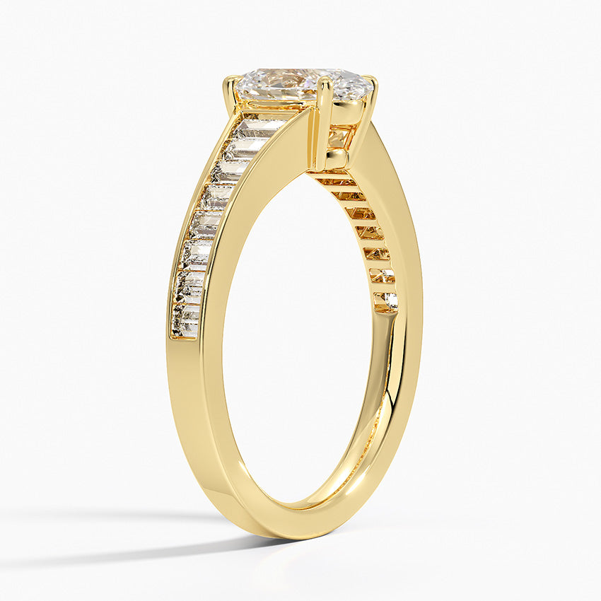 Anamica Oval Lab Grown Diamond Engagement Ring