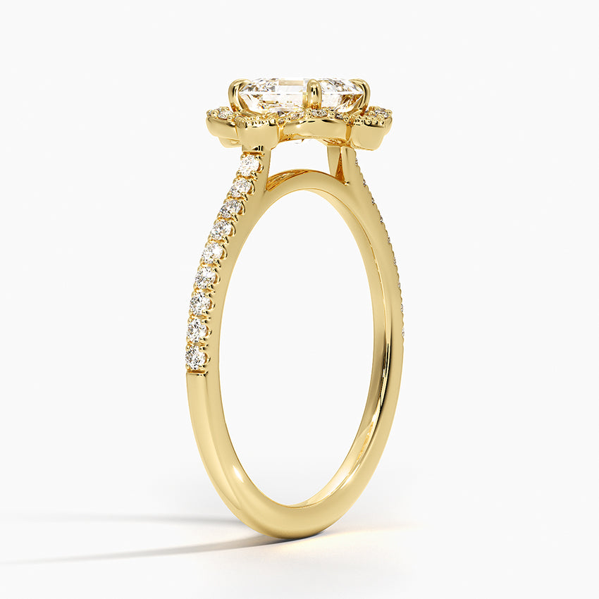 Rasica Asscher Lab Grown Diamond Engagement Ring