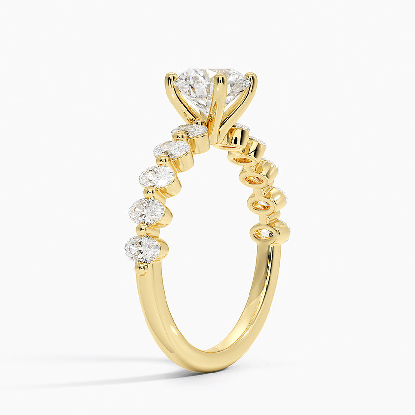 Elvaan Round Lab Grown Diamond Engagement Ring